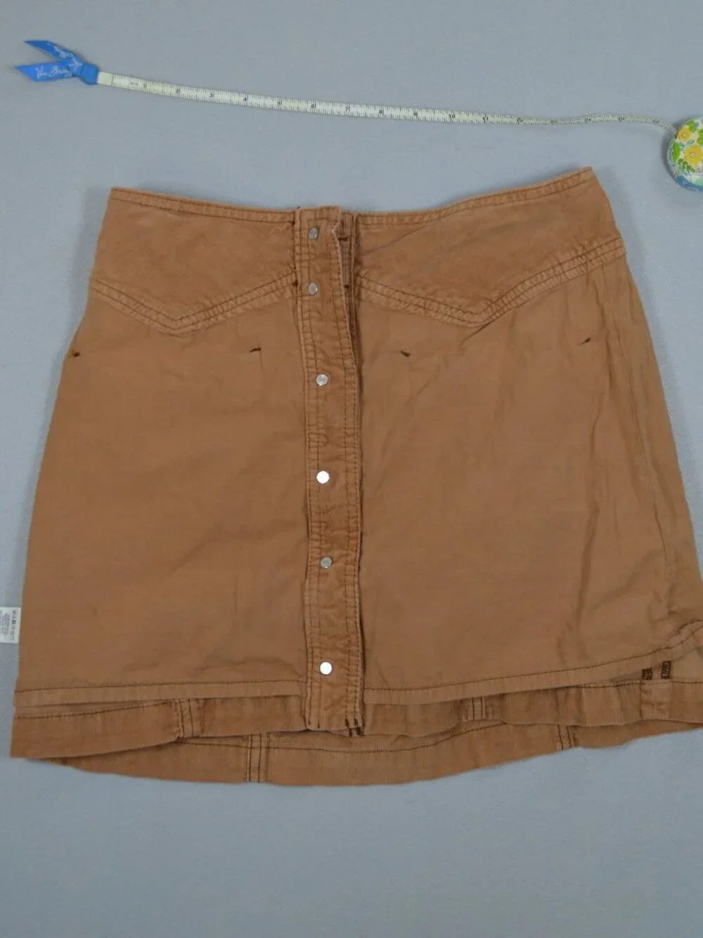 🤎 Free People Come A Little Closer Corduroy Mini Skirt W2 Brown